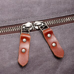Stone Creek Waxed Canvas Duffel Bag // Gray