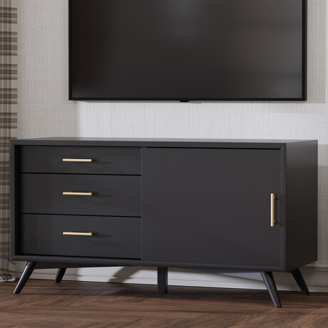 Flynn Small TV Console // Black