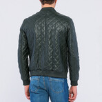 Sudan Leather Jacket // Green (XL)