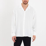 Notch Collar Button Up // White (S)