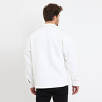 Oversize Three Thread Shirt Jacket // White (S)