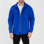 Oversize Three Thread  Shirt Jacket // Sax (S)