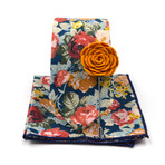Floral Rose Meadow Tie Set // Traditional