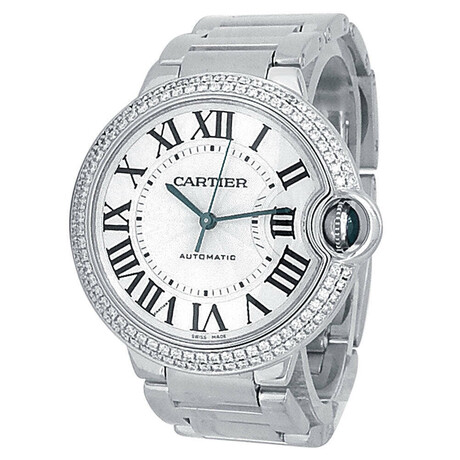 Cartier Ballon Bleu Diamonds Midsize Automatic // WE96006Z3 // Pre-Owned