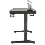 43" Music Sensing Glass Desk with RGB Light