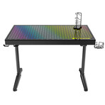 43" Music Sensing Glass Desk with RGB Light