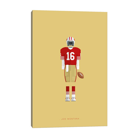 Joe Montana // Fred Birchal (12"W x 18"H x 1.5"D)