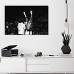 Muhammad Ali With Hands Raised // Muhammad Ali Enterprises (12"W x 18"H x 1.5"D)