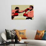 Joe Frazier Throwing Punch at Muhammad Ali // Muhammad Ali Enterprises (12"W x 18"H x 1.5"D)