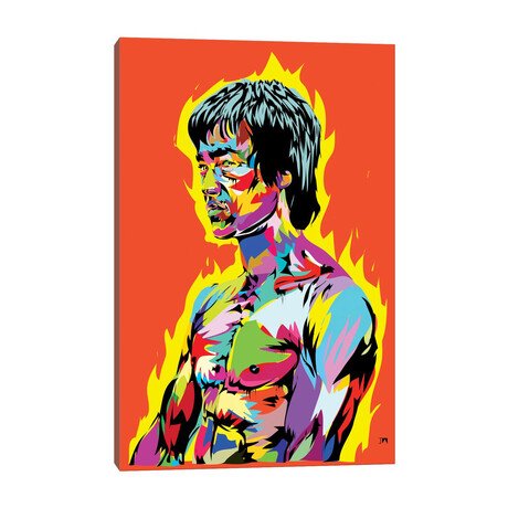 Bruce Lee II // TECHNODROME1 (12"W x 18"H x 1.5"D)