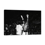 Muhammad Ali With Hands Raised // Muhammad Ali Enterprises (12"W x 18"H x 1.5"D)