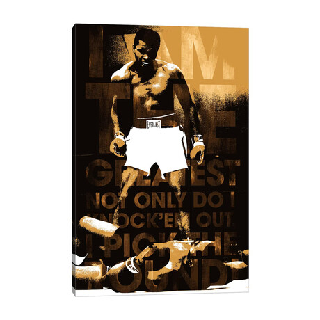 Muhammad Ali vs. Sonny Liston, 1965 "I am The Greatest" // Muhammad Ali Enterprises (12"W x 18"H x 1.5"D)