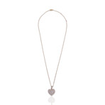 Fine Jewelry // 18K Yellow Gold + 14k Yellow Gold Diamond Heart Pendant Necklace // 18" // New