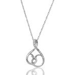 Fine Jewelry // 18K White Gold Diamond Necklace II // 18" // New