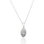 Fine Jewelry // 18K White Gold Diamond Necklace I // 18" // New