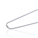 Fine Jewelry // 18K White Gold Diamond Tennis Necklace // 18" // New