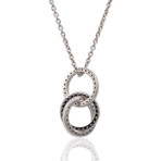 Fine Jewelry // 14K White Gold Diamond Necklace // 18" // New