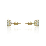 Fine Jewelry // 14K Yellow Gold Diamond Stud Earrings // New