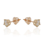 Fine Jewelry // 18K Yellow Gold Diamond Stud Earrings IV // New