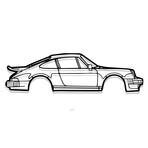 Iconic Car Silhouette // 911 Turbo
