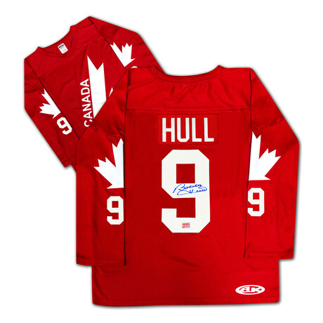 Bobby Hull Autographed // Red Team Canada Jersey