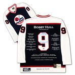 Bobby Hull Blue Career Jersey Golden Jet Edition of 9 // Winnipeg Jets