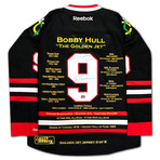 Bobby Hull Black Career Jersey Golden Jet Edition of 9 // Chicago Blackhawks