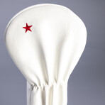 California State Flag // Driver Cover // White + Red