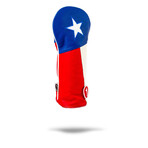 Texas Lone Star // Driver Cover // Red + White + Blue