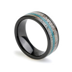 The Big Sky Ring // Silver + Gray + Turquoise (7)
