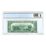 1950-B $20 Small Size Federal Reserve Note // Gutter-Fold Error // PCGS Certified Choice AU58