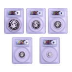 1993-Mo Mexican Silver Libertad Proof Set // 1 , 1/2, 1/4, 1/10, & 1/20 th oz // PCGS Certified Proof-69DC