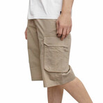 Twill Cargo Shorts V2 // Khaki (XL)