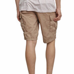 Twill Cargo Shorts V1 // Khaki (XL)