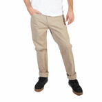 Skinny Fit Twill Pants 4 Pockets // Khaki (2XL)