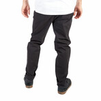 Skinny Fit Twill Pants 4 Pockets // Black (L)