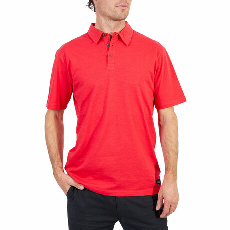 Short Sleeve Jersey Polo // Red (S)