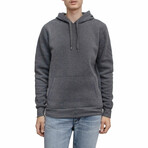 Long Sleeve Popover Hoodie // Heather Charcoal (L)