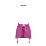 Savannah Mesh Garter Dress // Hot Pink (S/M)