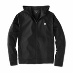 Warm-Up Knit Hoodie // Pitch Black (XL)