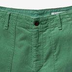 Seventyseven Cord Utility Shorts // Green Glass (31)