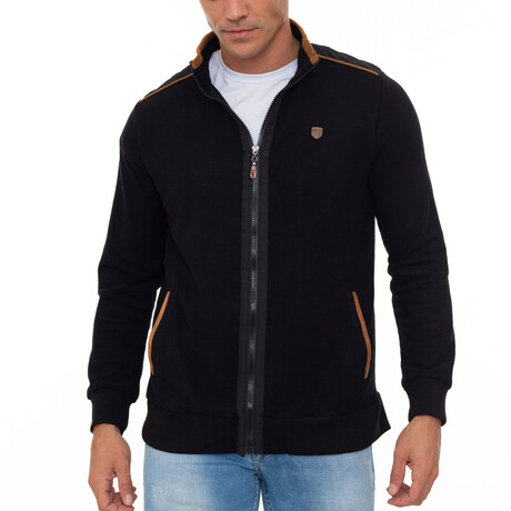 Specter Zip Up Sweatshirt // Black (S)