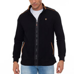 Specter Zip Up Sweatshirt // Black (XL)