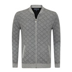 Brescia College Collar Zip Up Sweatshirt // Gray (XL)