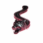 Dell Arte // Viking Wolf Head Bracelet // Black