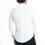Nate Front Pocket Button-Up // White (2XL)