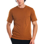 Andy Pocket Tee // Tobacco (S)