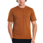 Andy Pocket Tee // Tobacco (M)