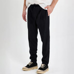 Steven Drawstring Trousers // Black (XL)