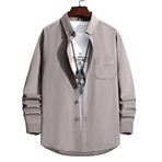 Button-Up Shirt // Gray (L)